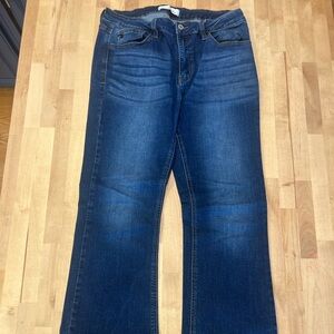 KanCan Dark Blue Women's Boot Cut Jeans